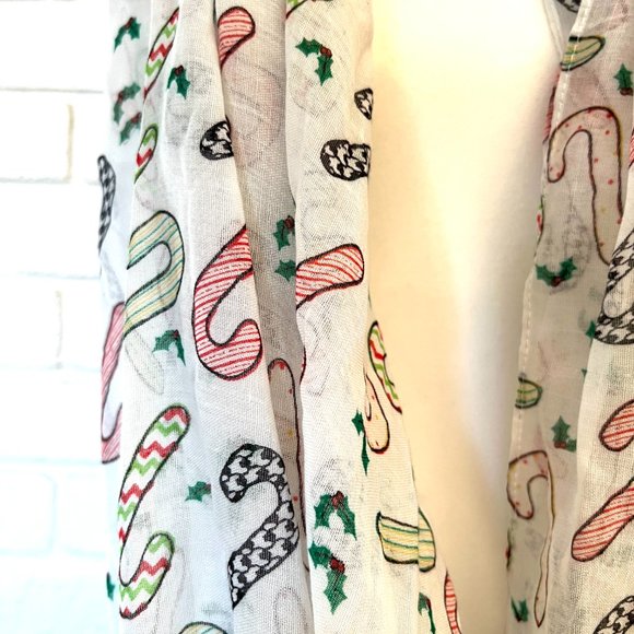 Candy cane infinity scarf - Picture 5 of 6